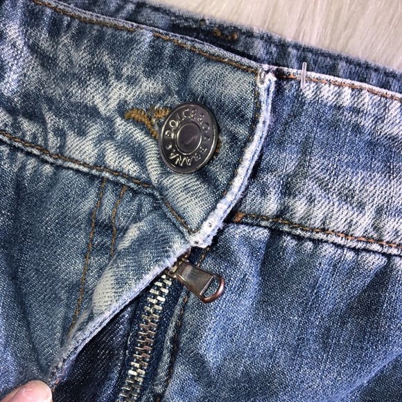 Dolce and gabbana skirt jean denim silver accent - Picture 11 of 16